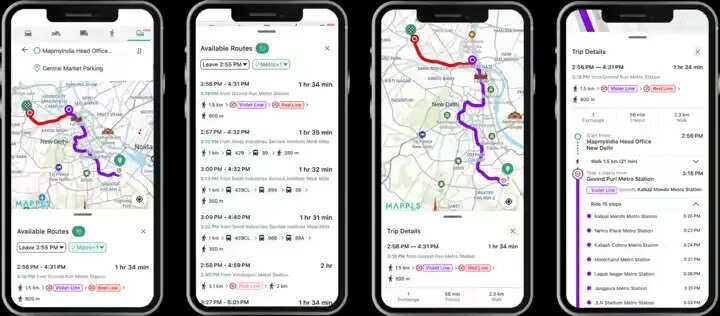 MapmyIndia ने Mappls ऐप में जोड़े मेट्रो, रेल और बस रूट, शहरों में सफर हुआ और आसान