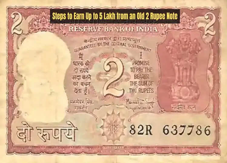 क्या आपके पास 2 रुपए का पुराना नोट है? जानिए इससे 5 लाख रुपए कैसे कमाएं