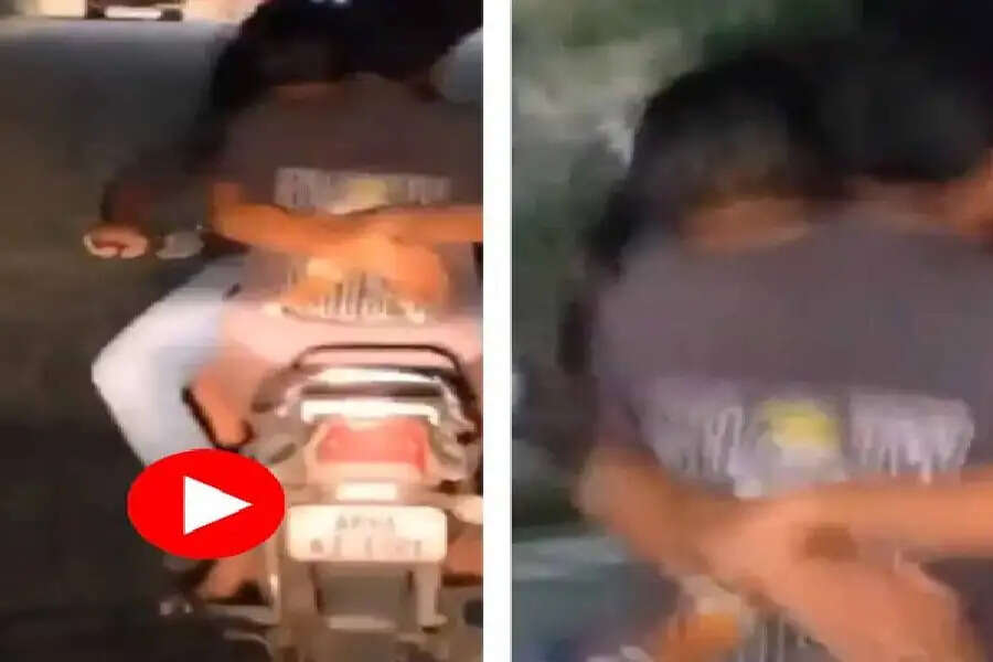 Video: गर्लफ्रेंड ने बॉयफ्रेंड को लगाया गले! चलती बाइक पर अश्लील हरकतें कर रहा कपल, वायरल हुआ वीडियो