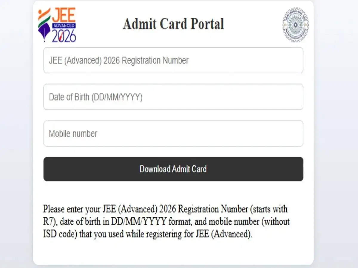 Admit Card 2026-  JEE Advanced 2026 के लिए प्रवेश पत्र जारी हुए, ऐसे करें डाउनलोड़