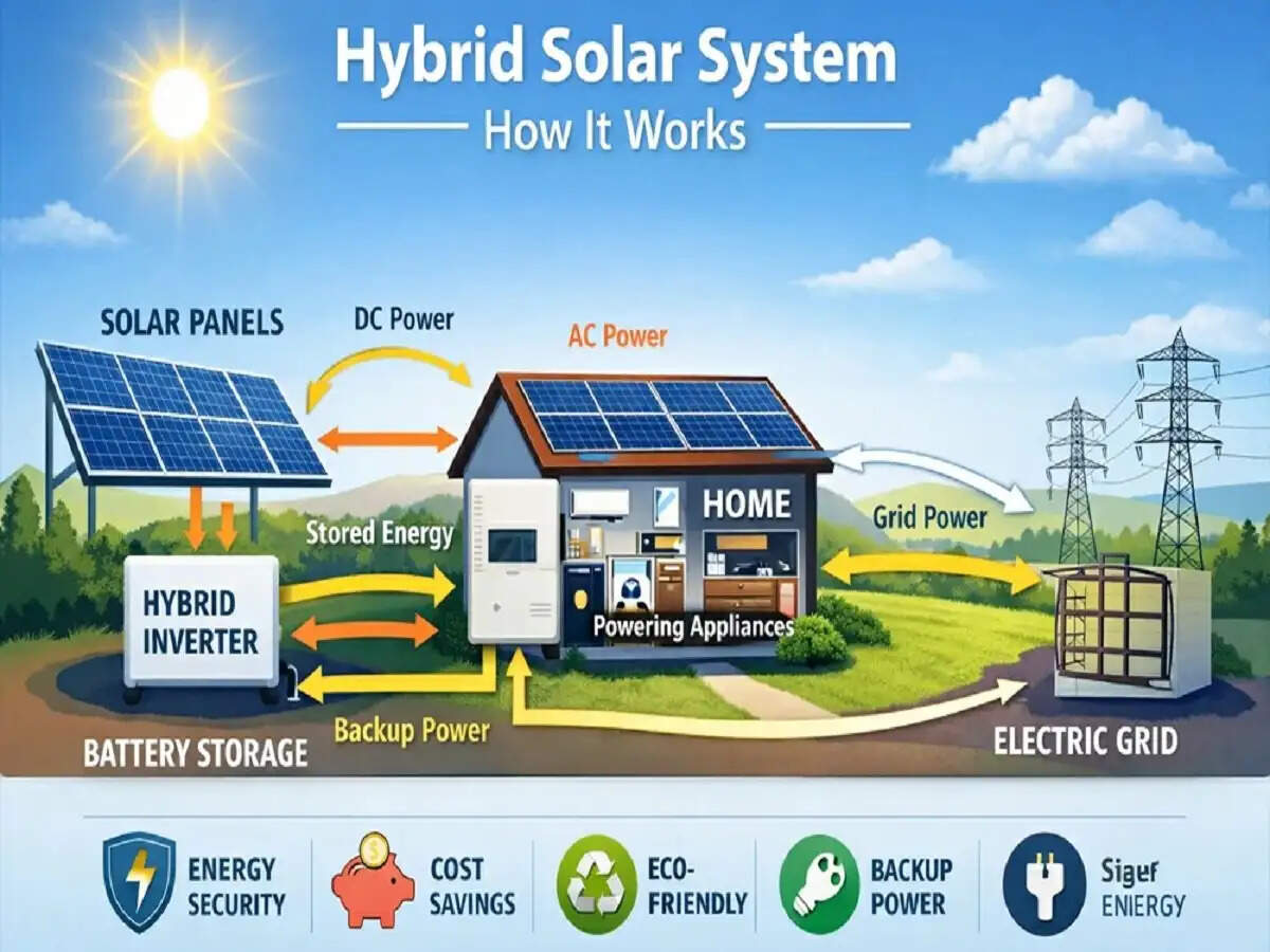 Hybrid Solar System-&nbsp;आखिर क्या होता हैं हाईब्रीड सोलर सिस्टम, जानिए इसके&nbsp;फायदे-नुकसान