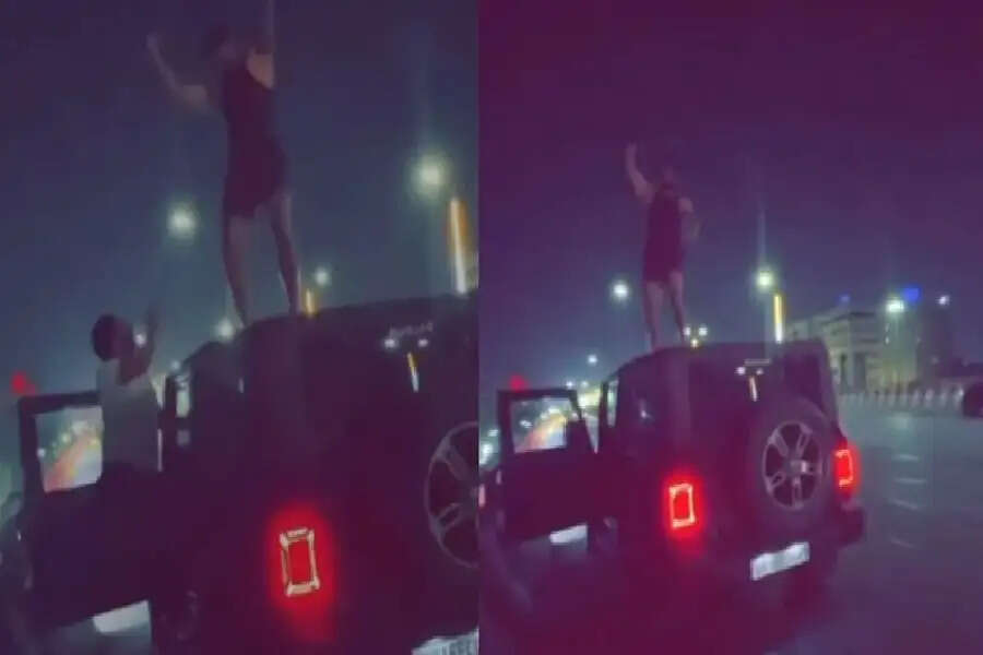 Noida Viral Video: महिंद्रा थार की छत पर चढ़ डांस करने लगा शख्स, पड़ गए लेने के देने, ट्रैफिक पुलिस ने लगाया भारी जुर्माना