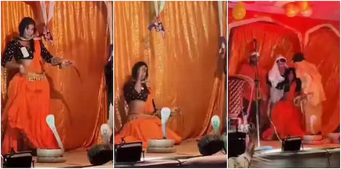 छठ पूजा: नागिन डांस के दौरान हुआ असली सांप से सामना, जानें फिर क्या हुआ- Video