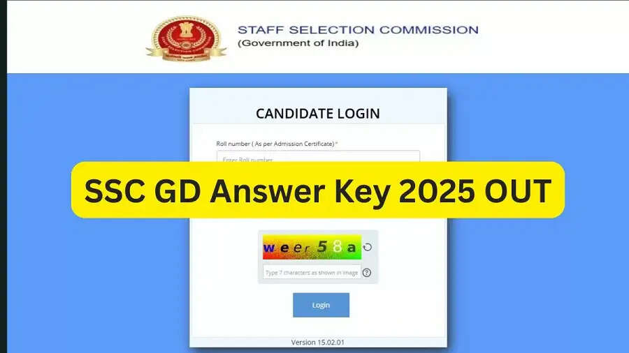 Answer Key 2025-  SSC&nbsp;ने&nbsp;GD कांस्टेबल परीक्षा 2025&nbsp;की उत्तरकुंजी जारी की, ऐसे करें चेक