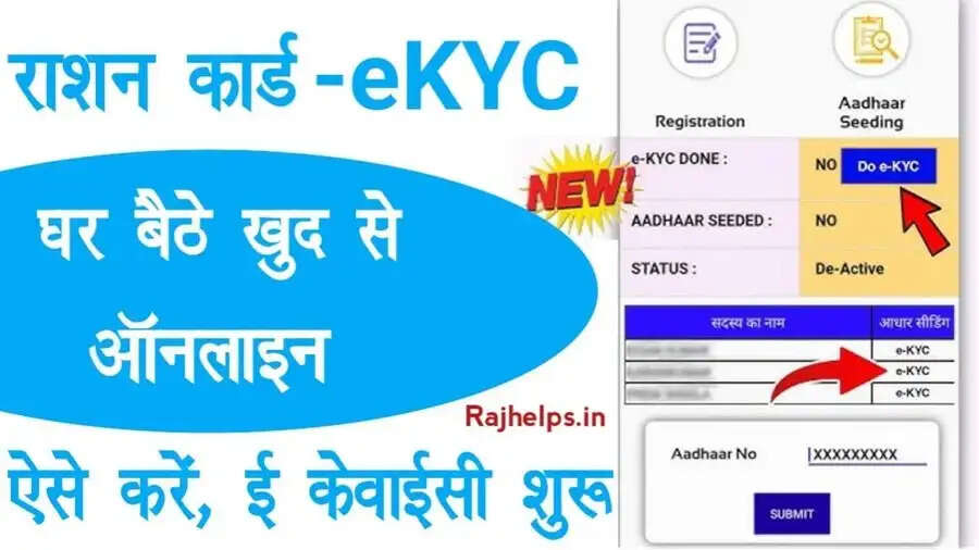 Ration Card e-Kyc-&nbsp;राशन कार्ड की&nbsp;e-Kyc करना हुआ आसान, जानिए पूरा प्रोसेस