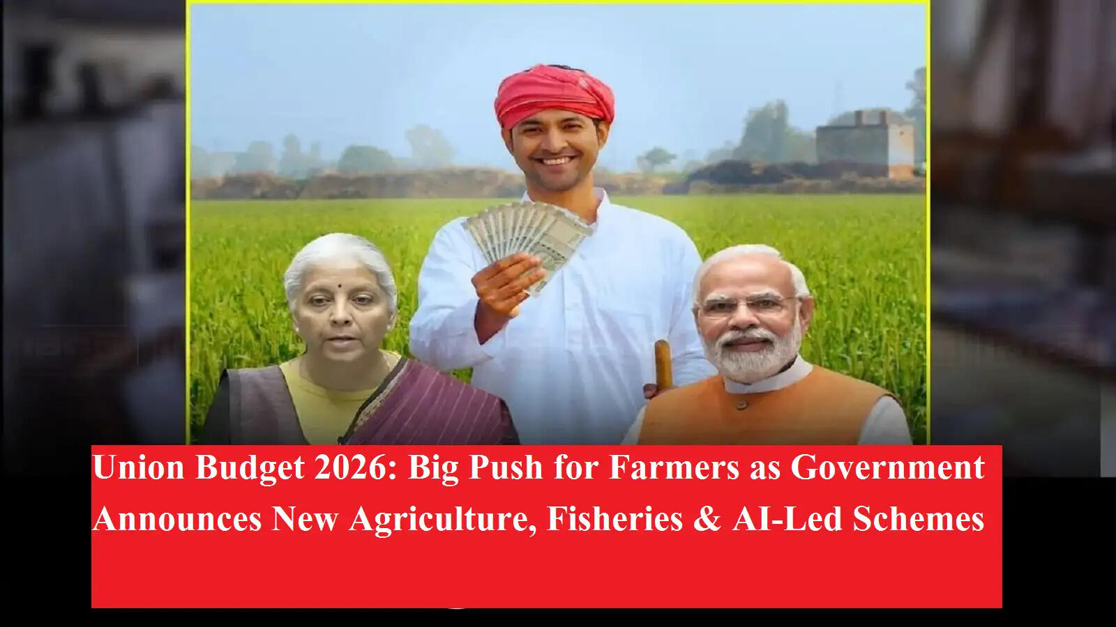 बजट 2026: किसानों के लिए बड़ी राहत, कृषि, पशुपालन और फिशरीज सेक्टर को मिला मजबूत सहारा