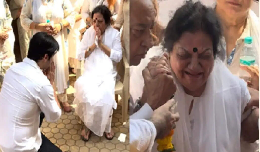 Video: मनोज कुमार के अंतिम संस्कार में फूट-फूट कर रोईं उनकी पत्नी; जायद खान पैर छूते आए नजर, देखें वीडियो