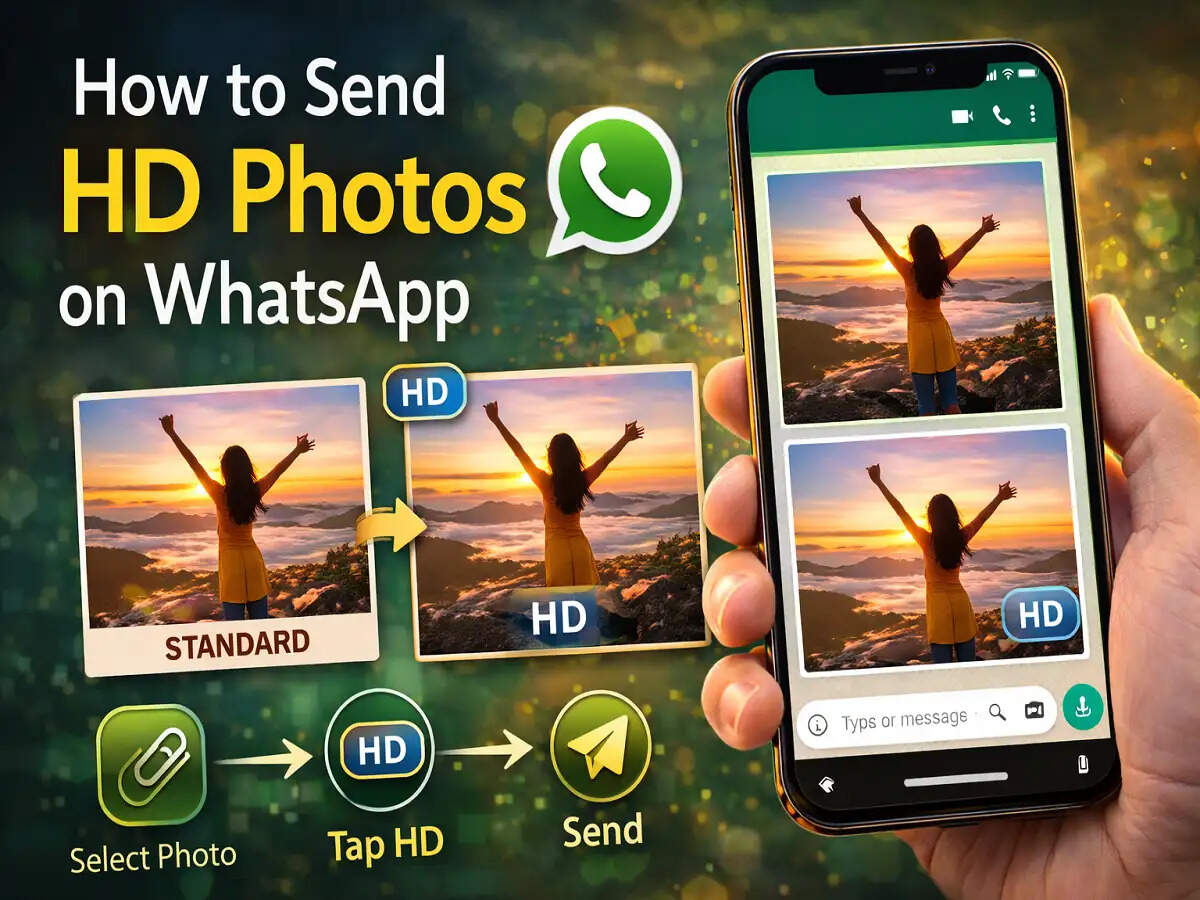 WhatsApp पर HD फोटो कैसे भेजें? जानें हाई-क्वालिटी फोटो शेयर करने का आसान तरीका