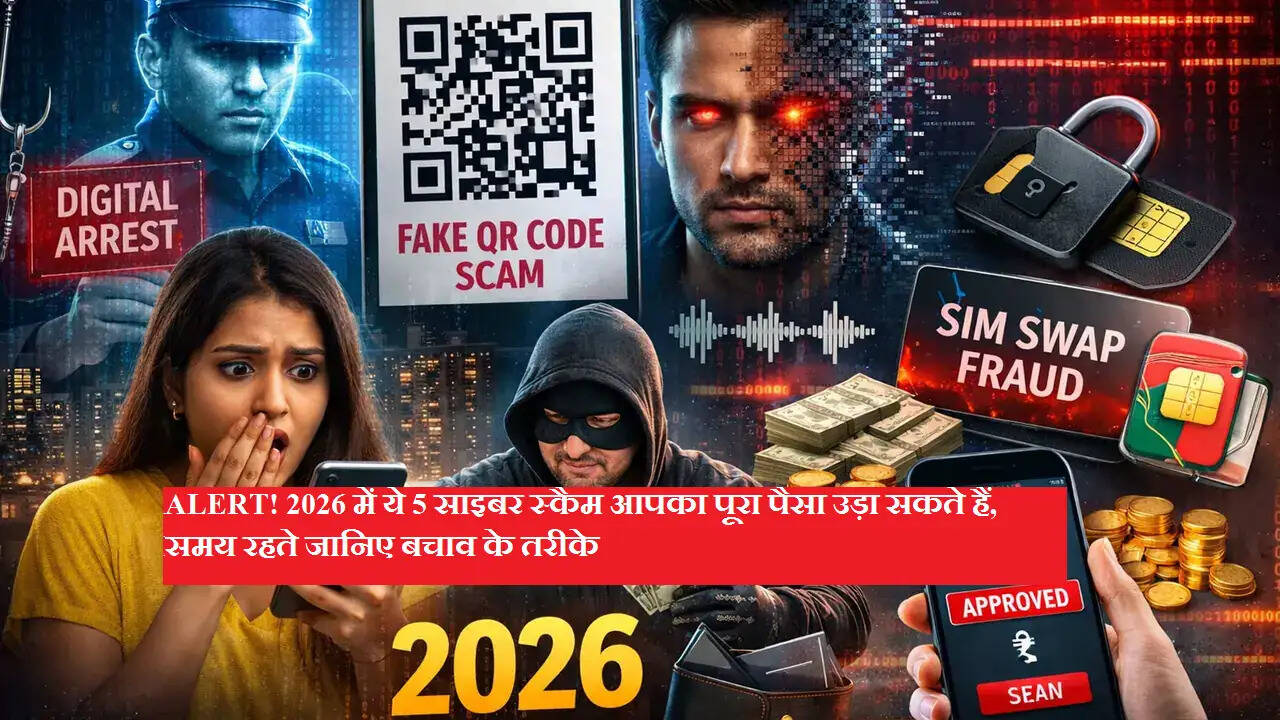ALERT! 2026 में ये 5 साइबर स्कैम आपका पूरा पैसा उड़ा सकते हैं, समय रहते जानिए बचाव के तरीके