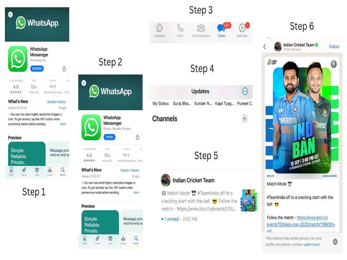 WhatsApp पर टीम इंडिया के अपडेट कैसे पाएं? जानें भारतीय क्रिकेट टीम चैनल को फॉलो करने का आसान तरीका