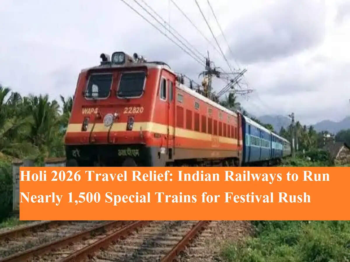 Holi 2026 Travel Update: होली पर यात्रियों को बड़ी राहत, रेलवे चलाएगा करीब 1500 स्पेशल ट्रेनें