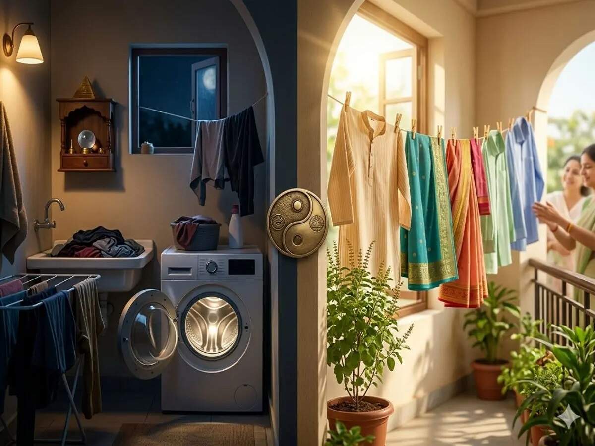 Vastu Tips: Why is washing clothes at night considered wrong? Learn the associated Vastu rules.