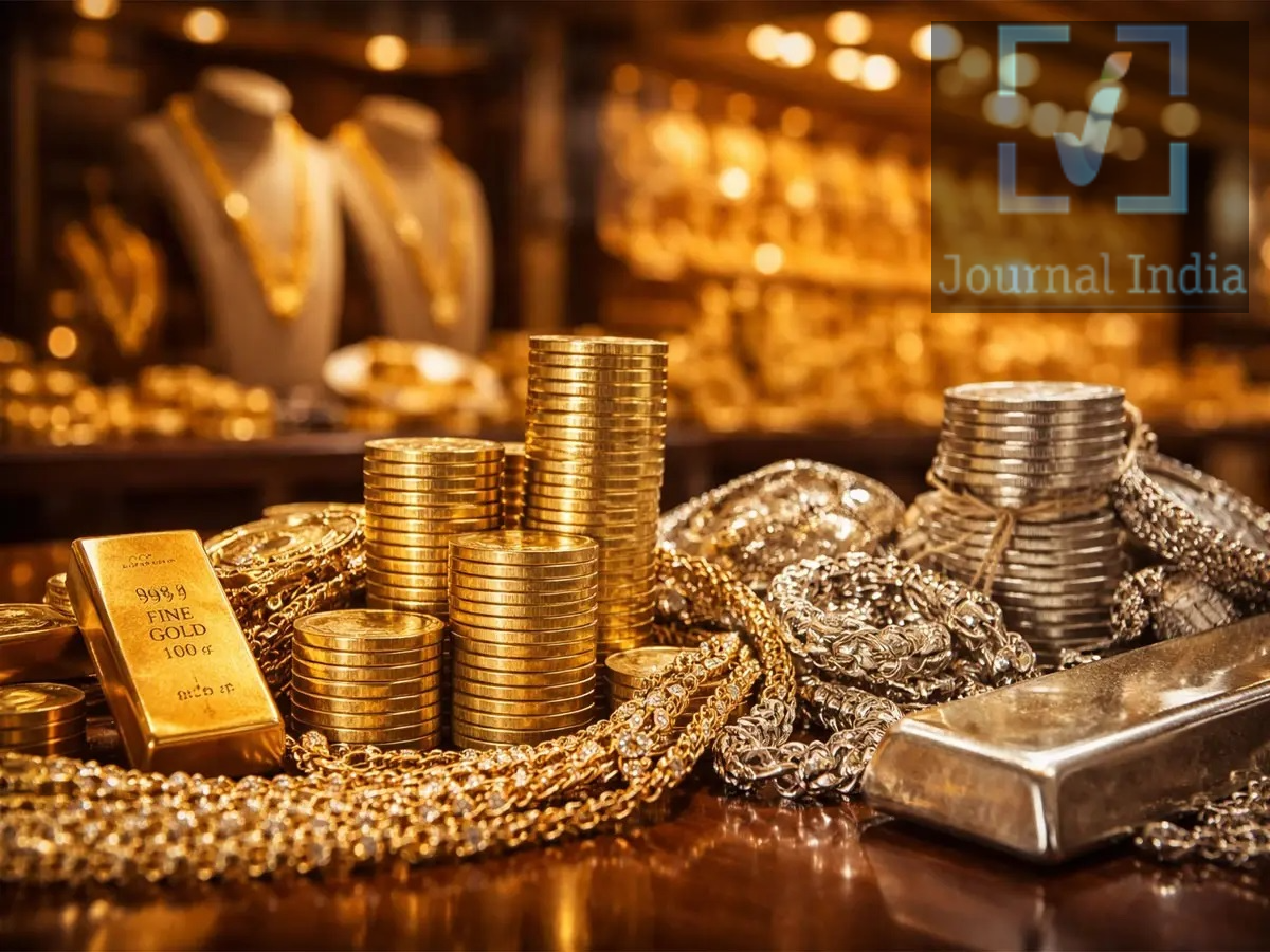 Gold and Silver Price- सोना और चांदी के आपके शहर में क्या हैं ताजा भाव, आइए जानें दोस्तो त्यौहारी सीजन शुरु होते ही भारतीय सर्राफा बाजार में सोने की कीमतों में लगातार उतार-चढ़ाव देखने मिल रहे हैं, MCX पर 24 कैरेट सोने का वायदा भाव ₹1,54,263 प्रति 10 ग्राम तक पहुंच गया। पिछले कारोबारी दिन यह ₹1,52,981 प्रति 10 ग्राम पर बंद हुआ था। वहीं, बुलियन मार्केट में 24 कैरेट सोने की कीमत ₹1,54,970 प्रति 10 ग्राम दर्ज की गई। दिल्ली में सभी टैक्स समेत सोने का भाव ₹1,56,600 प्रति 10 ग्राम तक पहुंच गया। आइए जानते हैं अलग-अलग शहरों में 24 कैरेट, 22 कैरेट और 18 कैरेट सोने के ताजा भाव। Gold Price Today: सोने के ताजा भाव बाजार के उपलब्ध आंकड़ों के अनुसार: MCX गोल्ड फ्यूचर्स: ₹1,54,263 प्रति 10 ग्राम। पिछला MCX क्लोजिंग भाव: ₹1,52,981 प्रति 10 ग्राम। बुलियन मार्केट में 24 कैरेट गोल्ड: ₹1,54,970 प्रति 10 ग्राम। दिल्ली में सोना (सभी टैक्स समेत): ₹1,56,600 प्रति 10 ग्राम। GoodReturns के अनुसार 24 कैरेट गोल्ड: ₹1,55,990 प्रति 10 ग्राम। अंतरराष्ट्रीय बाजार: $4,414.00 प्रति औंस। ध्यान दें कि सोने के भाव शहर, टैक्स, ज्वेलरी मेकिंग चार्ज और विक्रेता के अनुसार अलग-अलग हो सकते हैं। City-Wise Gold Price: अलग-अलग शहरों में सोने के भाव GoodReturns के उपलब्ध आंकड़ों के अनुसार, विभिन्न शहरों में प्रति 10 ग्राम सोने की कीमतें इस प्रकार हैं: दिल्ली: 24 कैरेट ₹1,55,990, 22 कैरेट ₹1,43,000 और 18 कैरेट ₹1,17,030। मुंबई: 24 कैरेट ₹1,55,840, 22 कैरेट ₹1,42,850 और 18 कैरेट ₹1,16,880। कोलकाता: 24 कैरेट ₹1,55,840, 22 कैरेट ₹1,42,850 और 18 कैरेट ₹1,16,880। चेन्नई: 24 कैरेट ₹1,55,840, 22 कैरेट ₹1,42,850 और 18 कैरेट ₹1,20,550। पटना: 24 कैरेट ₹1,55,890, 22 कैरेट ₹1,42,900 और 18 कैरेट ₹1,16,930। लखनऊ: 24 कैरेट ₹1,55,990, 22 कैरेट ₹1,43,000 और 18 कैरेट ₹1,17,030। मेरठ, अयोध्या, कानपुर, अलीगढ़, मुरादाबाद, मिर्जापुर, झांसी और मथुरा: 24 कैरेट ₹1,55,990, 22 कैरेट ₹1,43,000 और 18 कैरेट ₹1,17,030। जरूरी सूचना: ऊपर दिए गए भाव उपलब्ध स्रोत में दिए गए आंकड़ों पर आधारित हैं। खरीदारी से पहले अपने स्थानीय ज्वेलर से ताजा रेट की पुष्टि करें। पिछले कारोबारी दिन सोने का भाव कितना था? शुक्रवार को दिल्ली के सर्राफा बाजार में सोने की कीमत में ₹1,600 की बढ़ोतरी दर्ज की गई। गुरुवार को 99.9% शुद्ध सोना ₹1,55,000 प्रति 10 ग्राम था। शुक्रवार को कीमत बढ़कर टैक्स समेत ₹1,56,600 प्रति 10 ग्राम हो गई। अंतरराष्ट्रीय बाजार में स्पॉट गोल्ड $50.96 यानी 1.17% बढ़कर $4,392.78 प्रति औंस पहुंच गया। सोने में तेजी के पीछे हालिया गिरावट के बाद निवेशकों की खरीदारी और कच्चे तेल की कीमतों में नरमी जैसे कारकों का उल्लेख किया गया। Gold Futures Price: वायदा बाजार में भी तेजी शुक्रवार को सोने के वायदा कारोबार में भी बढ़त देखने को मिली। मजबूत स्पॉट डिमांड और नई खरीदारी से MCX पर सोने की कीमत में इजाफा हुआ। MCX अक्टूबर डिलीवरी गोल्ड: ₹1,54,290 प्रति 10 ग्राम। बढ़ोतरी: ₹1,309 यानी 0.86%। न्यूयॉर्क में सोने का भाव: $4,392.24 प्रति औंस। अंतरराष्ट्रीय बाजार में बढ़त: लगभग 1.16%। बाजार विशेषज्ञों के अनुसार, वैश्विक बाजारों में सकारात्मक रुझान के बीच ट्रेडर्स ने अपनी पोजीशन बढ़ाईं, जिसका असर गोल्ड फ्यूचर्स पर पड़ा।