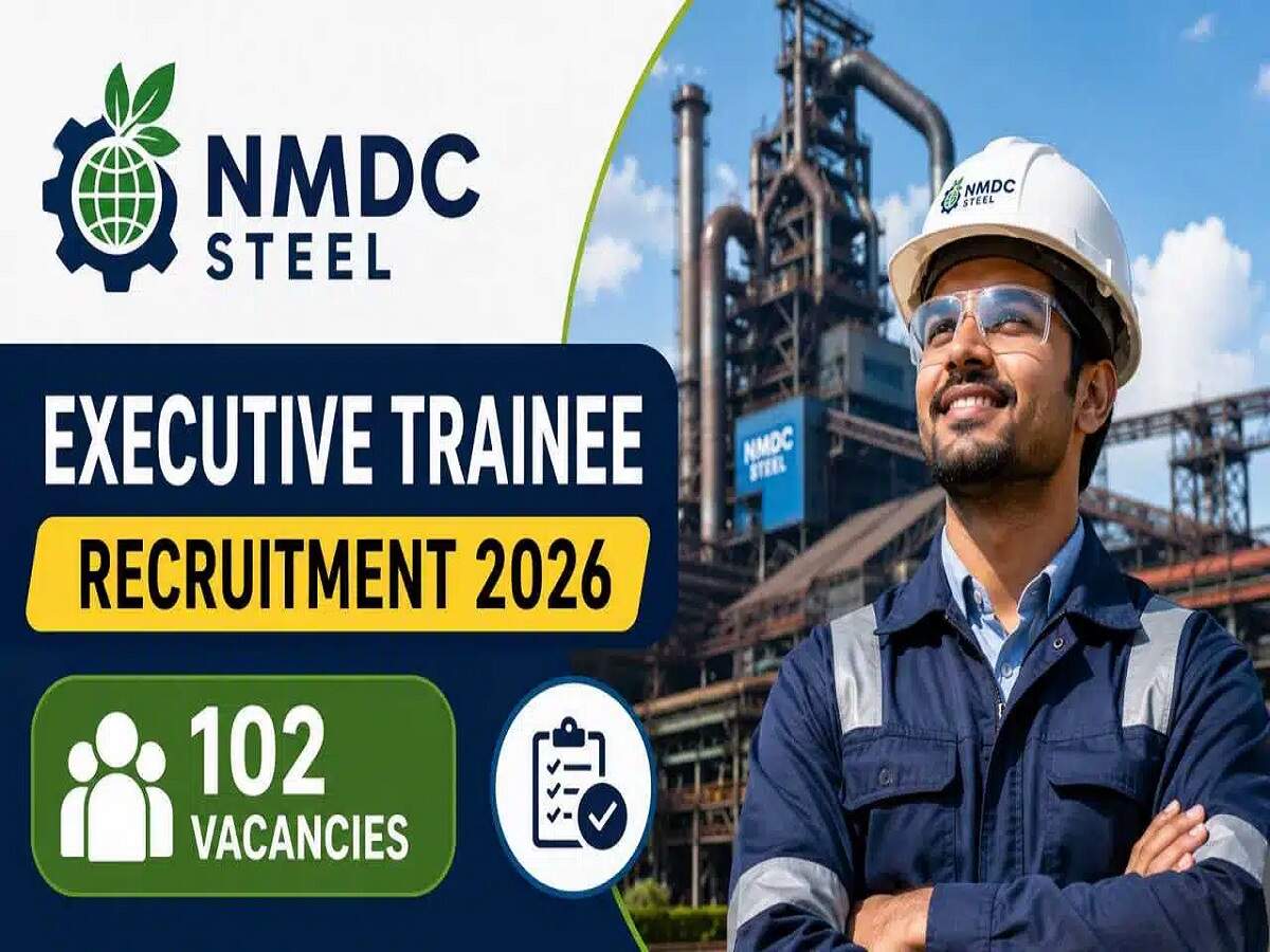 NMDC Recruitment 2026 – NMDC announces recruitment for 102 Executive Trainee posts; here’s how to apply.